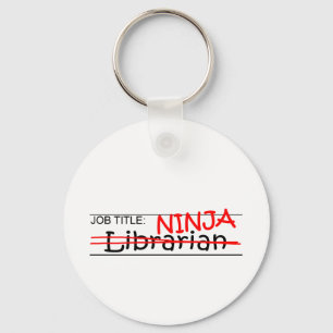 Llavero Job Title Ninja - Bibliotecario