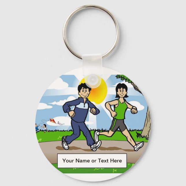 Llavero Jogger Runner - Personalizado de pareja por Printe (Anverso)