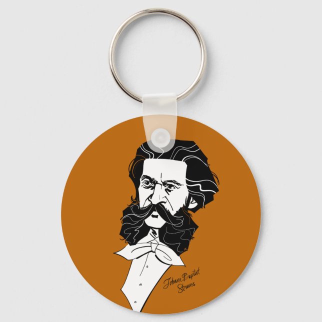 Llavero Johann Strauss Jr (Anverso)