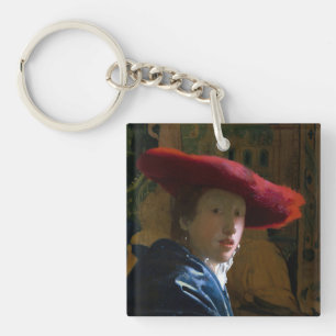 Llavero Johannes Vermeer - Chica con un Gorra rojo