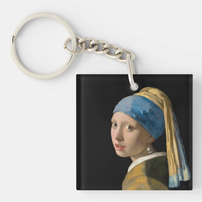 Llavero Johannes Vermeer, Chica de Pearl Earring (Frente)