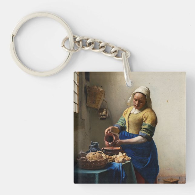 Llavero Johannes Vermeer - La Milkmaid (Frente)