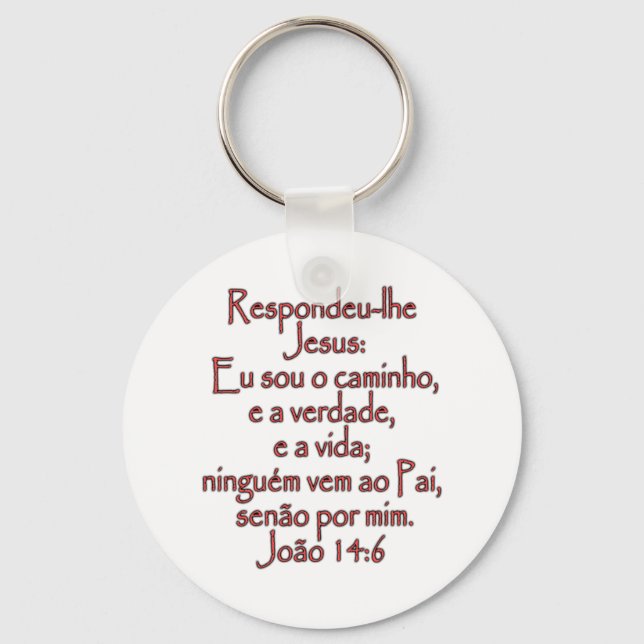 Llavero John 14:6 Portugués (Anverso)