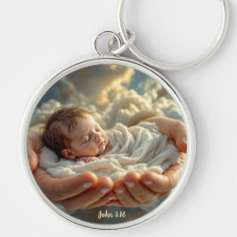 Llavero John 3:16 Bible Verse Baby Keychain