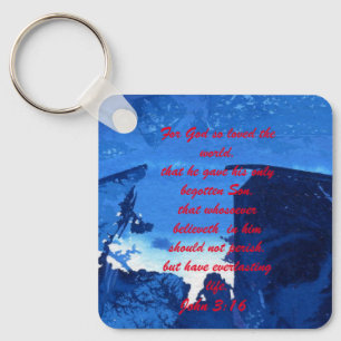 Llavero John 3:16 & Ephesians2:8 & 9 Bible truth Keychain