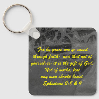 Llavero John 3:16 y Efesios2:8 y 9 Verdad de la Biblia Key