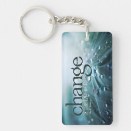 Llavero John F. Kennedy Cita Inspiradora "Cambio"