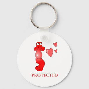 Llavero Johnny Condom Protected Hearts