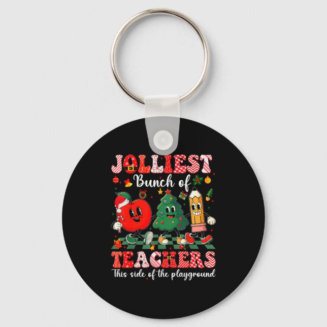 Llavero Jolliest Bunch Of Teachers Christmas Xmas Teacher  (Anverso)