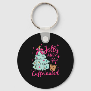 Llavero Jolly & Caffeinated Coffee Coquette Lazo Navidad T