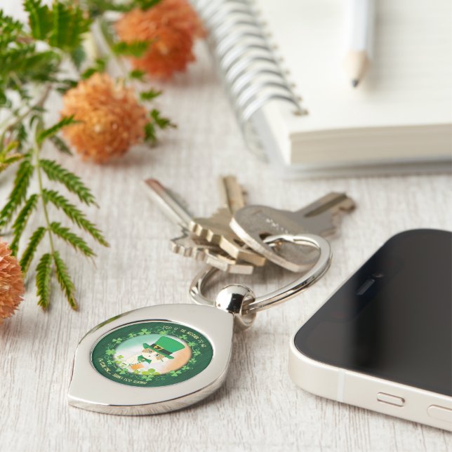 Llavero Jolly Ginger Tabby Irish Cheer (Lateral)