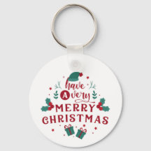 Jolly Navidades Keychain