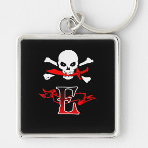 Llavero Jolly Roger E Monogram Initial