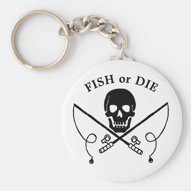 Llavero Jolly Roger Fisherman Pirate Keychain (Frente)