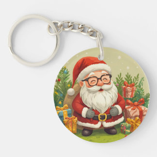 Llavero Jolly Santa Keychain Charm