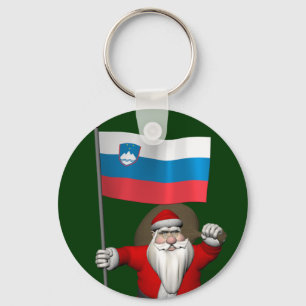 Llavero Jolly Santa Visiting Eslovenia