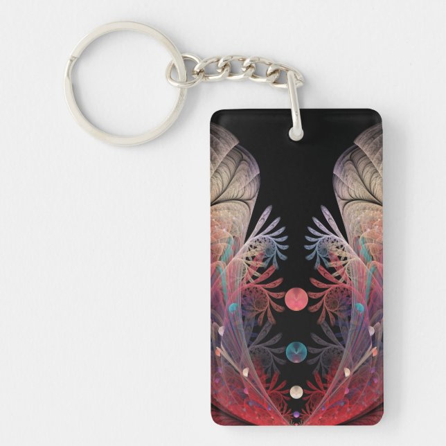 Llavero Jonglage Abstract Modern Fantasy Fractal Art (Frente)