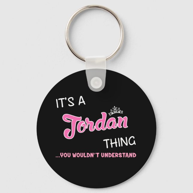 Llavero Jordan Thing que no entenderías el nombre (Anverso)
