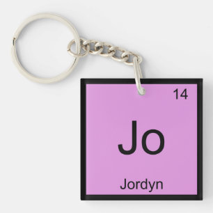 Llavero Jordyn Nombre Elemento Químico Tabla Periódica
