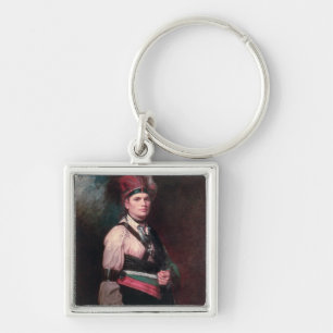 Llavero Joseph Brant, jefe de los Mohawks, 1742-1807