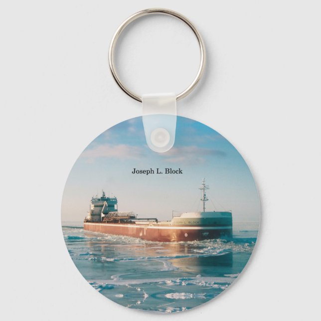 Llavero Joseph L. Cadena de claves de bloques (Anverso)