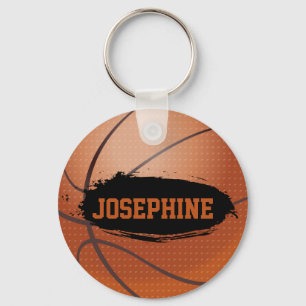 Llavero Josephine Grunge Basketball Personalizado Keychain