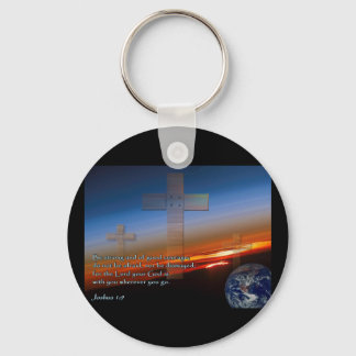 Llavero Joshua 1:9 Sunset Crosses