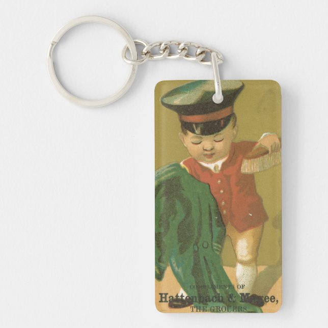 Llavero Joven Brocha de Abrigo Ephemera Keychain (Frente)