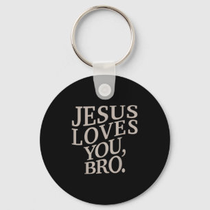 Llavero Joven Jesús te ama hermano niño cristiano gracioso