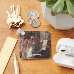 Llavero Jóvenes Chicas en el piano por Pierre Renoir