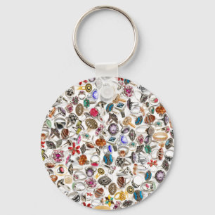 Llavero joyería de anillos