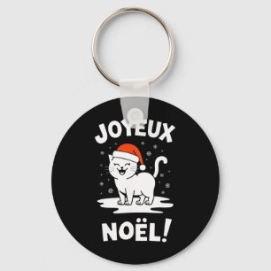Llavero Joyeux Noël Khao Manee Navidades de gato blanco Sa
