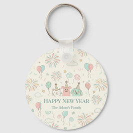 Llavero Joyful Happy New Year 2026 Keychain