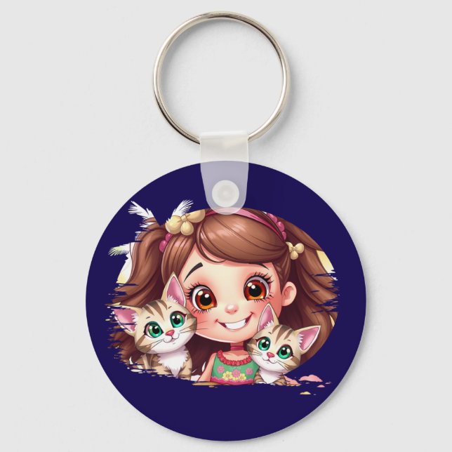 Llavero Joyful Moments with My Kitties (Anverso)