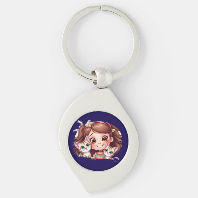 Llavero Joyful Moments with My Kitties (Anverso)