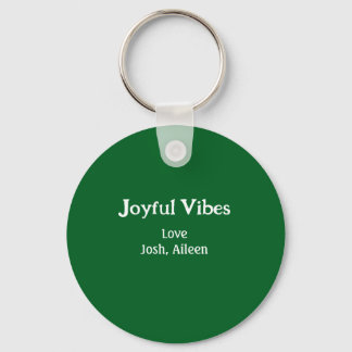 Llavero Joyful Vibes green Christmas holidays love family