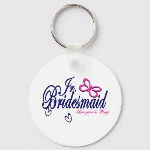 Llavero Jr. Bridesmaid/ Tema de la mariposa