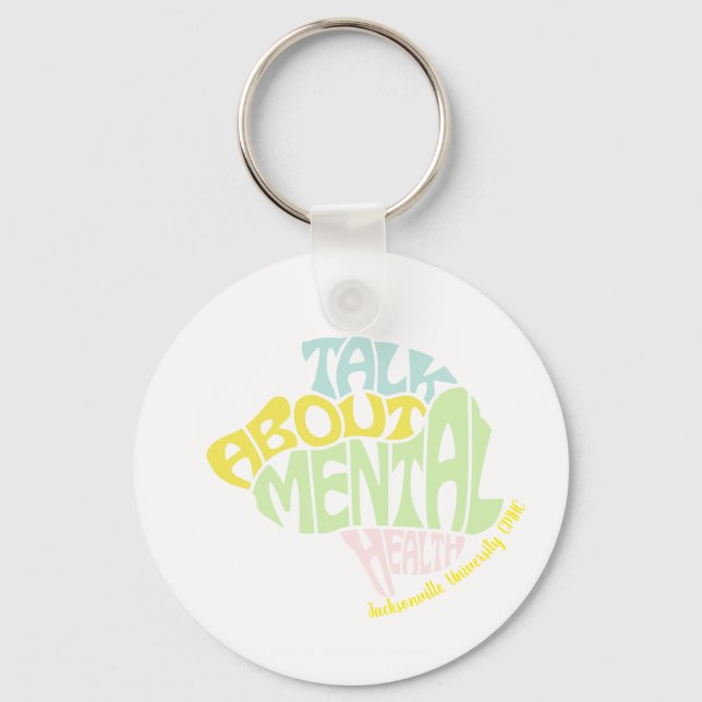 Llavero JU CMHC CSI "LETS TALK ABOUT MENTAL HEALTH" Key (Anverso)
