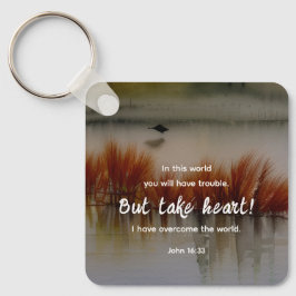 Llavero Juan 16:33 He superado la biblia contra el cristia