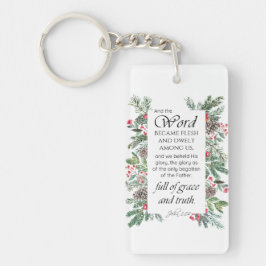 Llavero Juan 1:14 Navidades Biblia Verse