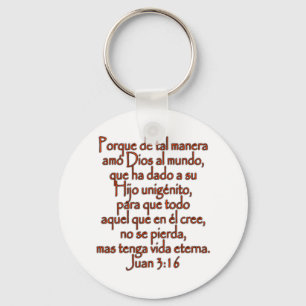 Llavero Juan 3:16 Español