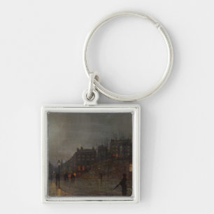 Llavero Juan Atkinson Grimshaw el   que va a casa en la