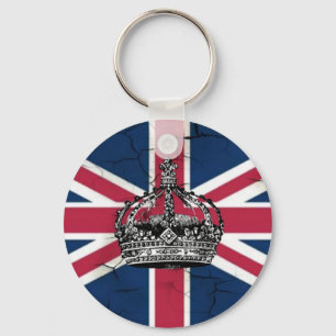 Llavero Jubileo del Diamante de Inglaterra con bandera de 