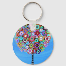 LLAVERO JUDAICA HAMSA ÁRBOL DE LA PROTECCIÓN DE LOS OJOS D