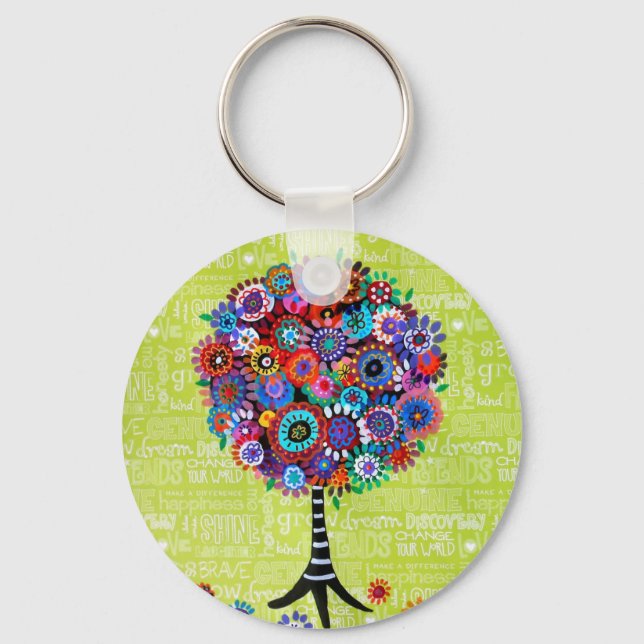 Llavero Judaica Tree of Life Keychain (Anverso)