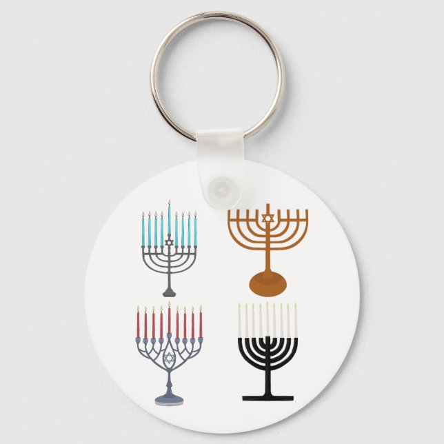 Llavero Judaísmo Hanukkah Religión judía (Anverso)