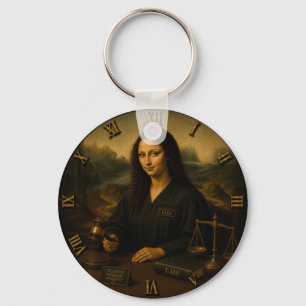 Llavero Judge Funny Mona Lisa Lawyer & Justice Gift