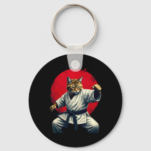 Llavero Judo de arte marcial japonés: gato de karate para