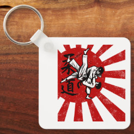 Llavero Judo Martial Arts Japonés Vintage Retro Design
