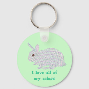 Llavero Juega a Bunny, me encantan todos mis colores, cade